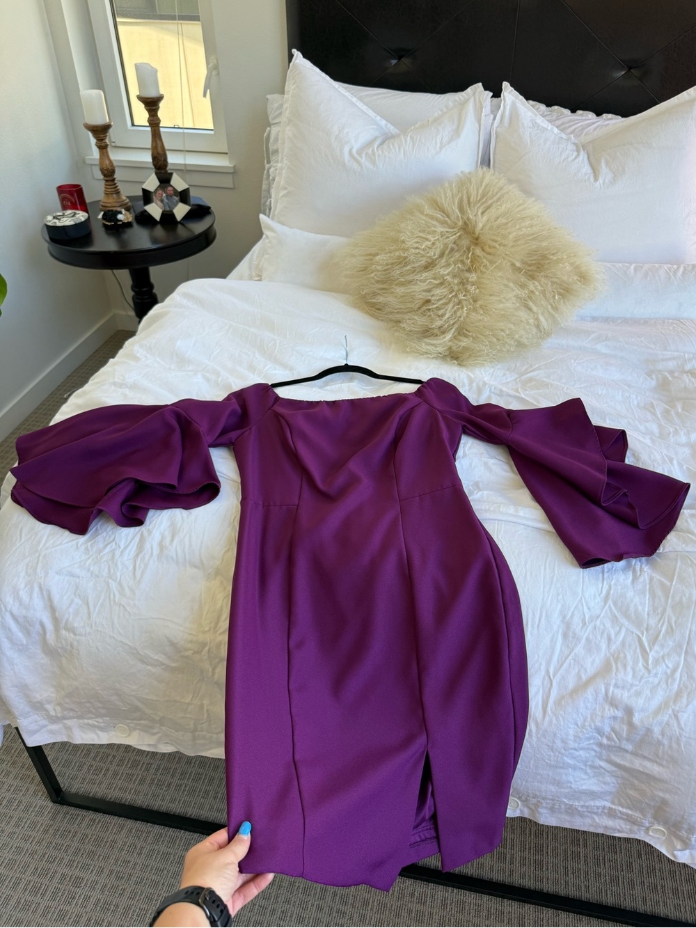 VENUS | Ruffle Sleeve Dress - Picture 7 of 9
